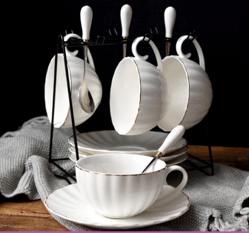 Creative Ceramic Cup, Saucer, Coffee Cup And Tea Set