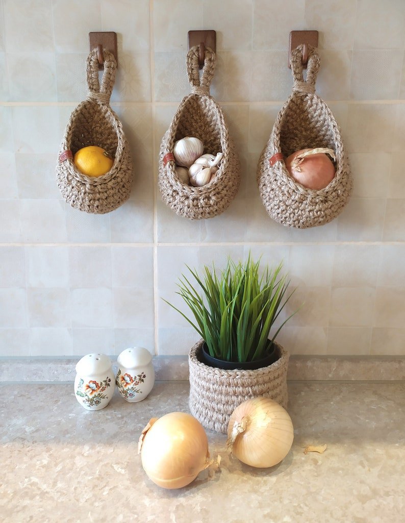 Wall Hanging Vegetable And Fruit Basket