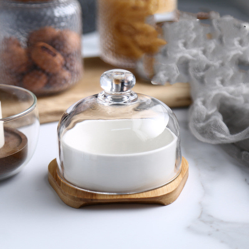 Ceramic baking bowl with lid