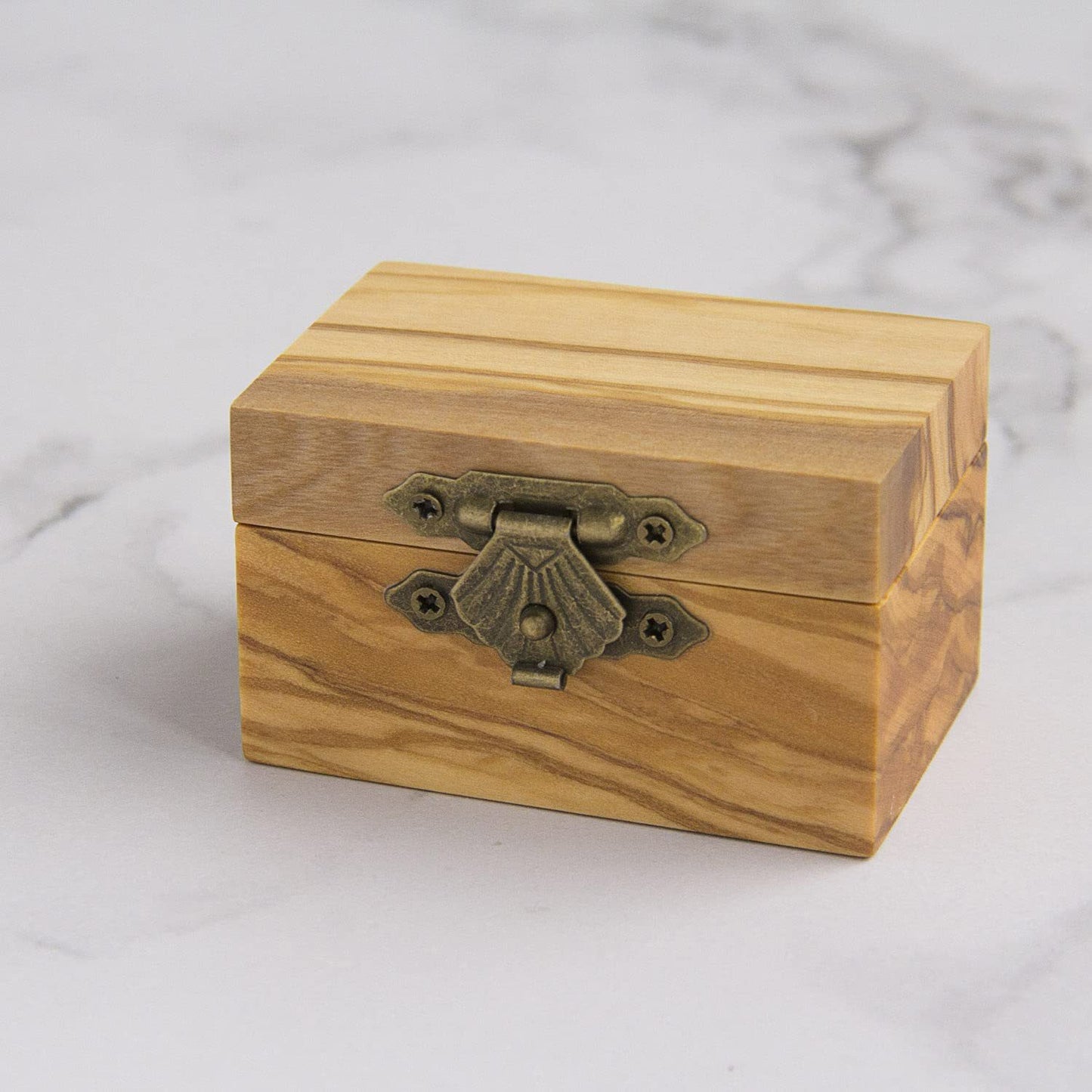 Olive Ring Box Wood Jewelry