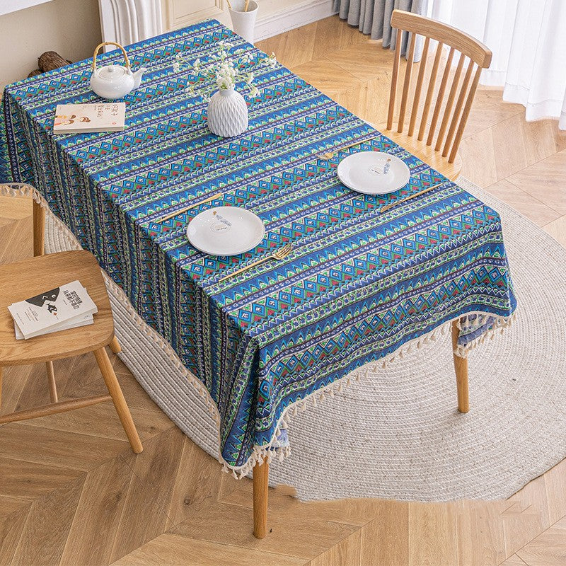 Ethnic Style Tablecloth Bohemian Table Cloth Ins Camping Placemats