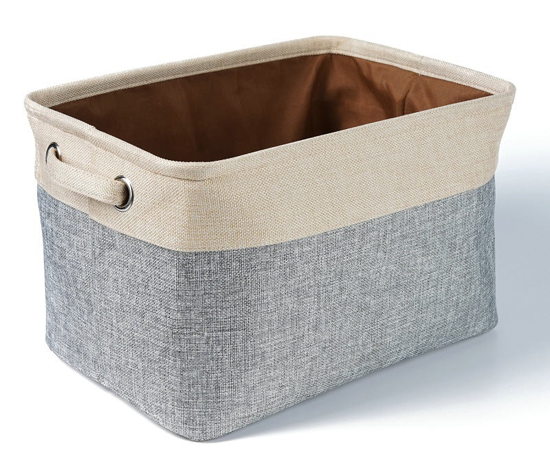 Foldable Cotton and Linen Storage Basket