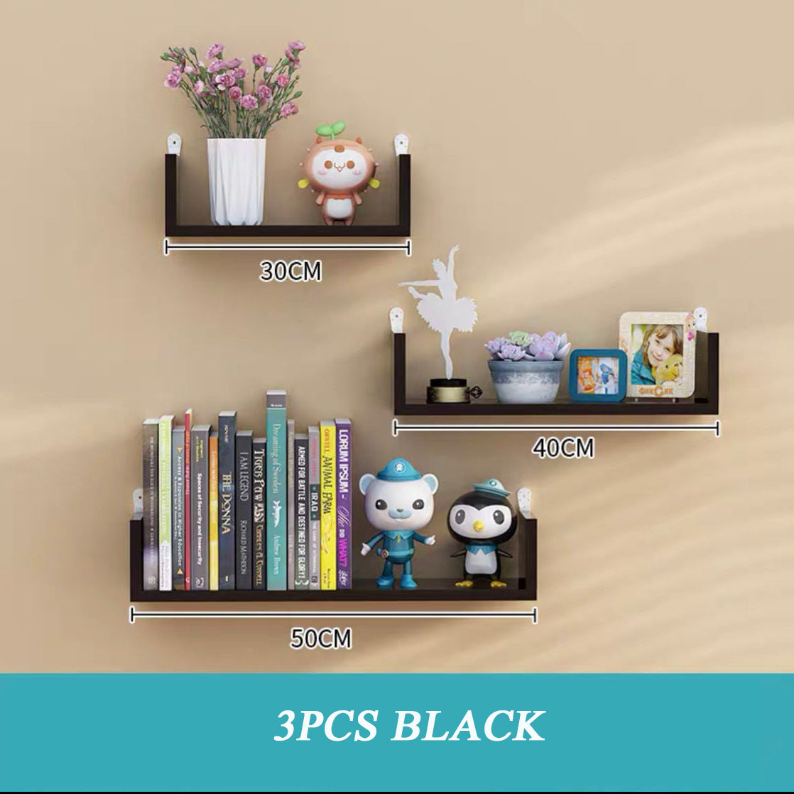 Wooden Wall Hanging Shelves Living Room Decor