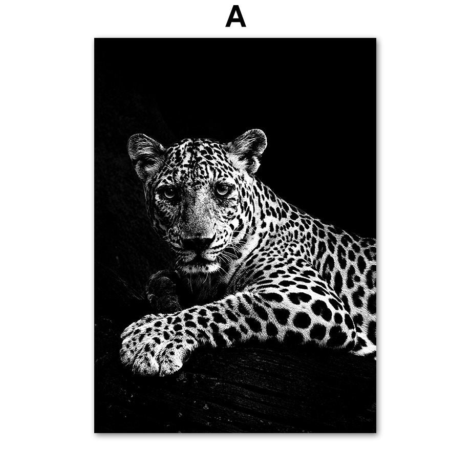 Animal Canvas Poster Art Painting Wall Room Decor Frameless