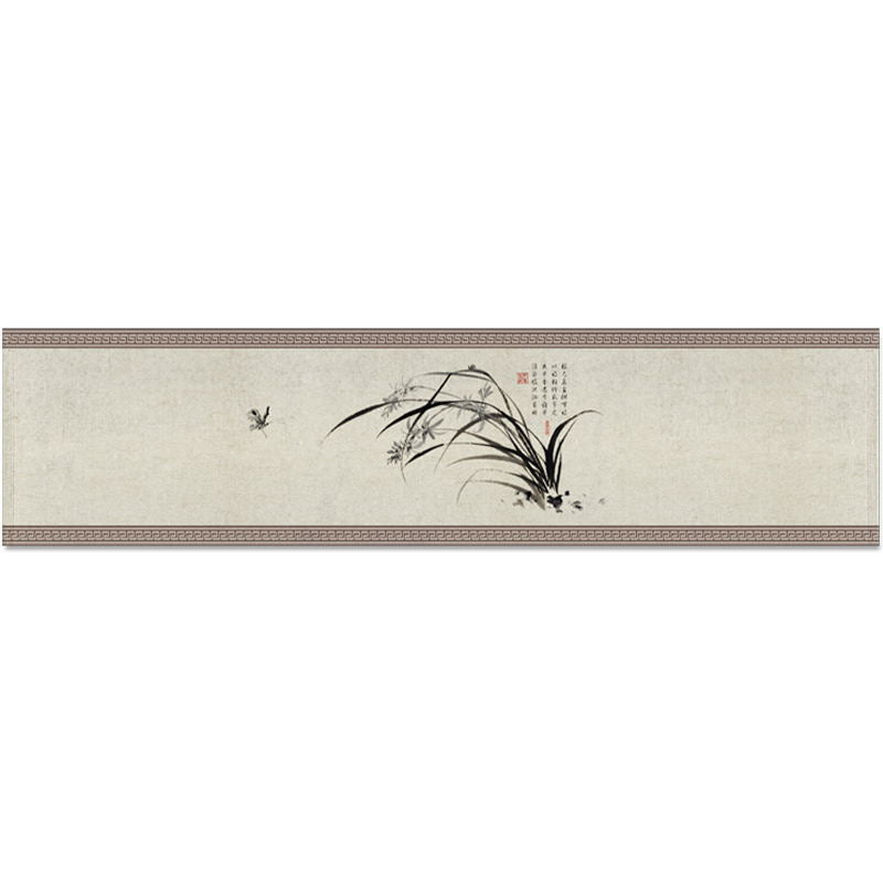 Cotton And Linen Tea Mat Zen Waterproof Cloth Table Runner