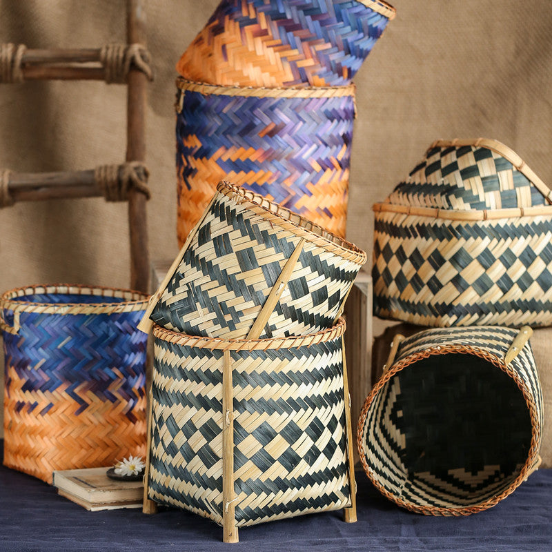 Creative High-end Weaving Of Handmade Bamboo Baskets