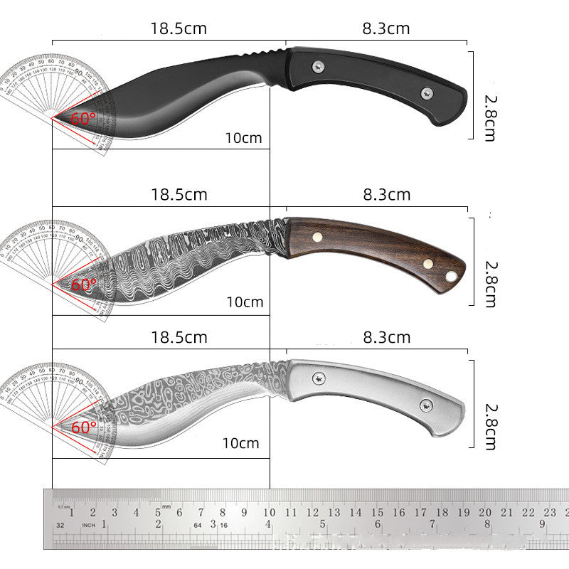 Outdoor Camping Kitchen Utensils All Steel Handle With Scabbard