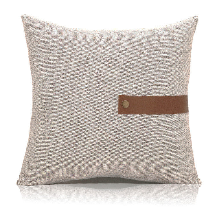 Rustic Cotton Linen Fabric Pillow Cushion