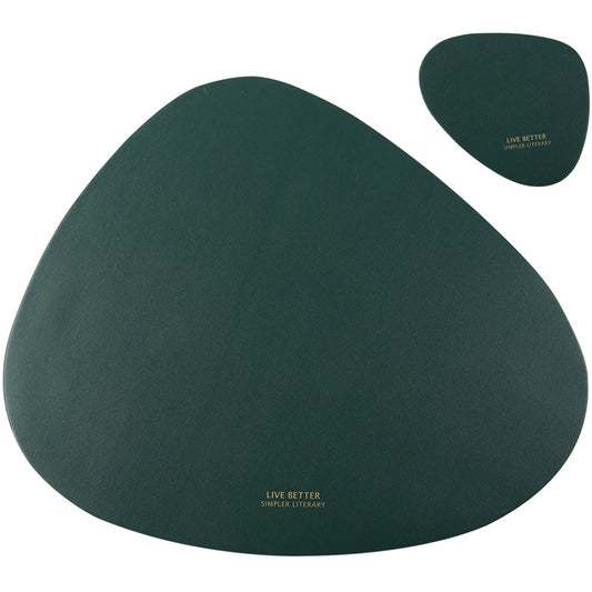 Tableware Pad Placemat Table Mat PU Leather Heat Insulatio