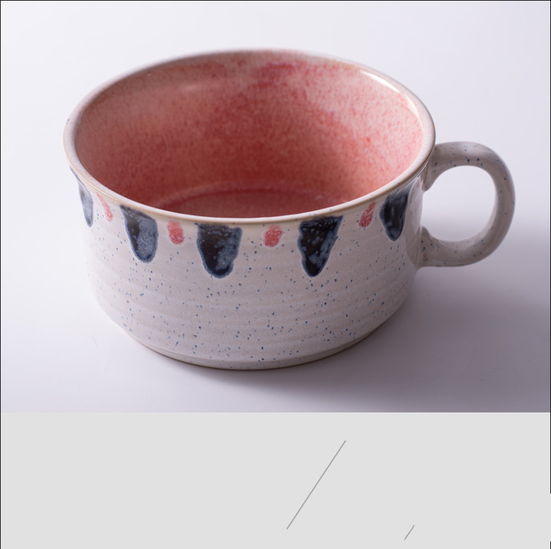 Defective Large-capacity Creative Ceramic Cups And Bowls For Home