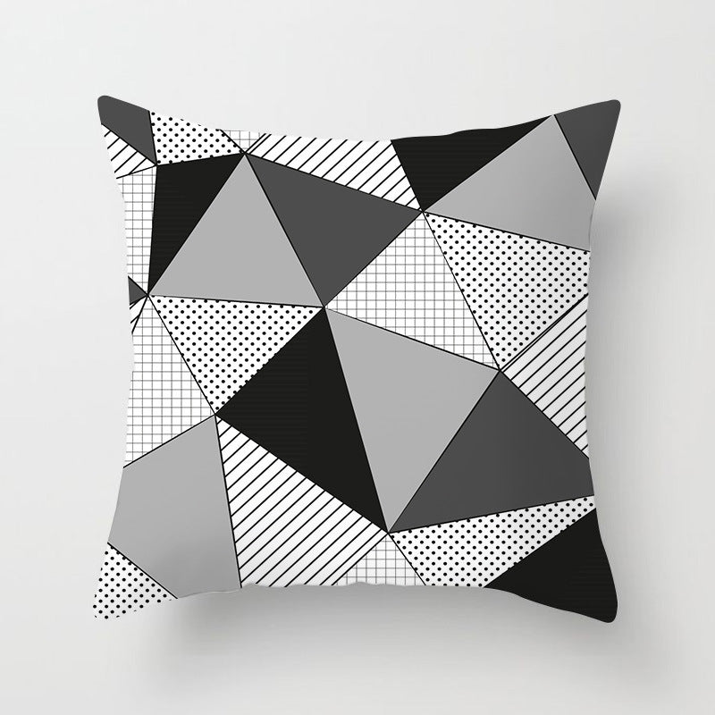 Nordic Simple New Yellow Black Abstract Geometric Pillow Cover Fashion Home Sofa Fabric Craft Pillow Cushion Cover