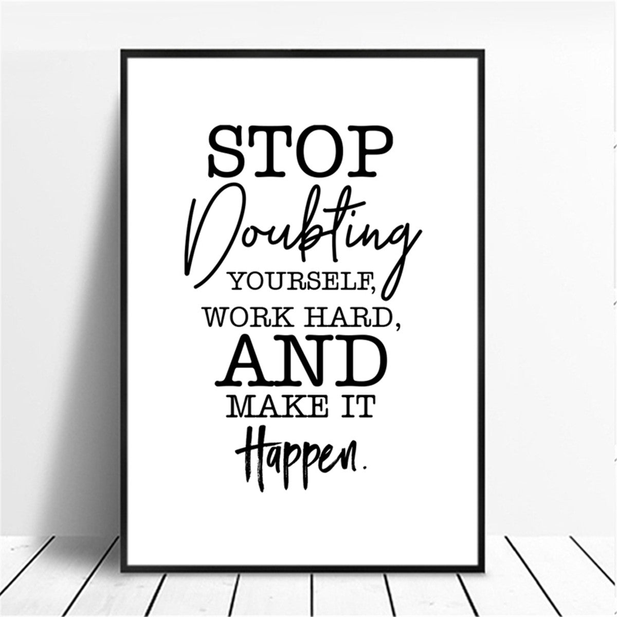 Poster Quote Canvas Painting Phrases Motivational Wall-Art Home-Decor Pictures Minimalist