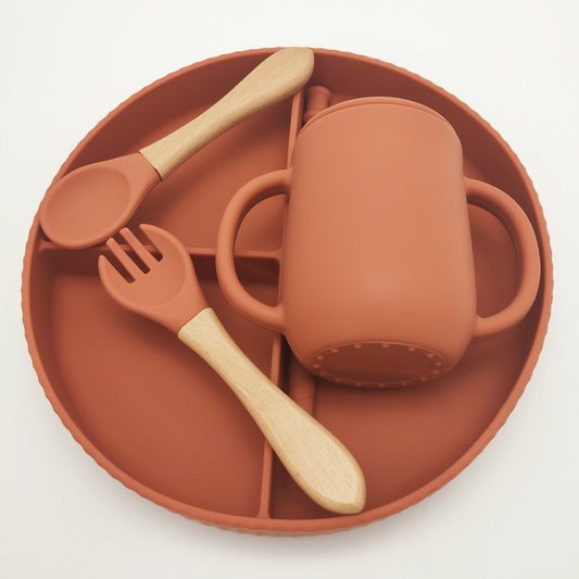 Silicone Food Supplement Plate With Large Capacity