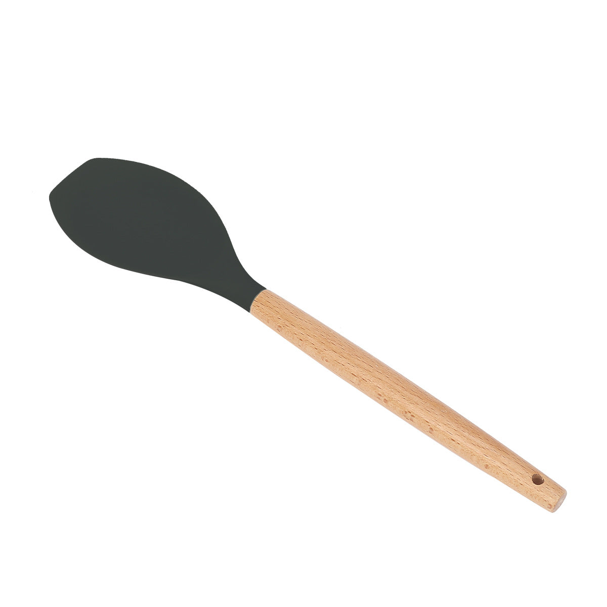 Wooden Handle Silicone Cooking Utensils Set